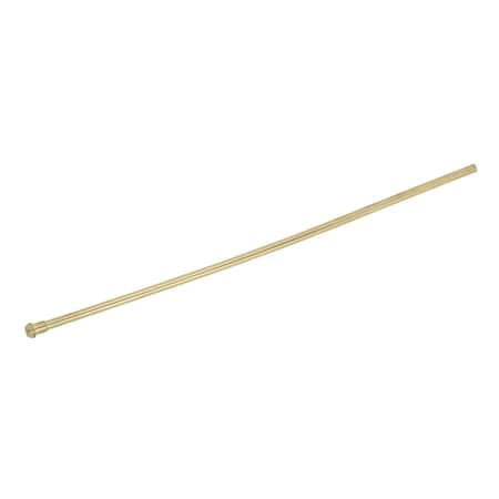 Showerscape CB38207 Complement 20" Bullnose Bathroom Supply Line, Brushed Brass CB38207